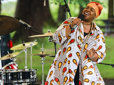 Singer at Juneteenth event