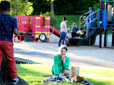 Children in playground at Kane Road Park