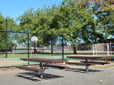 Picnic tables at Aspen Highlands Park